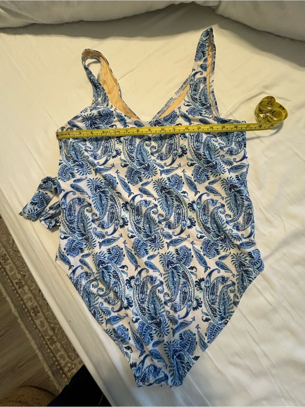 Cabana Life Blue Paisley One-Piece Swimsuit - Picture 9 of 10